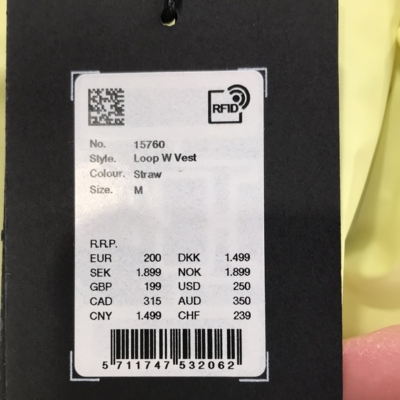 Rains Loop W Vest In Straw Size M New - Picture 2 of 14